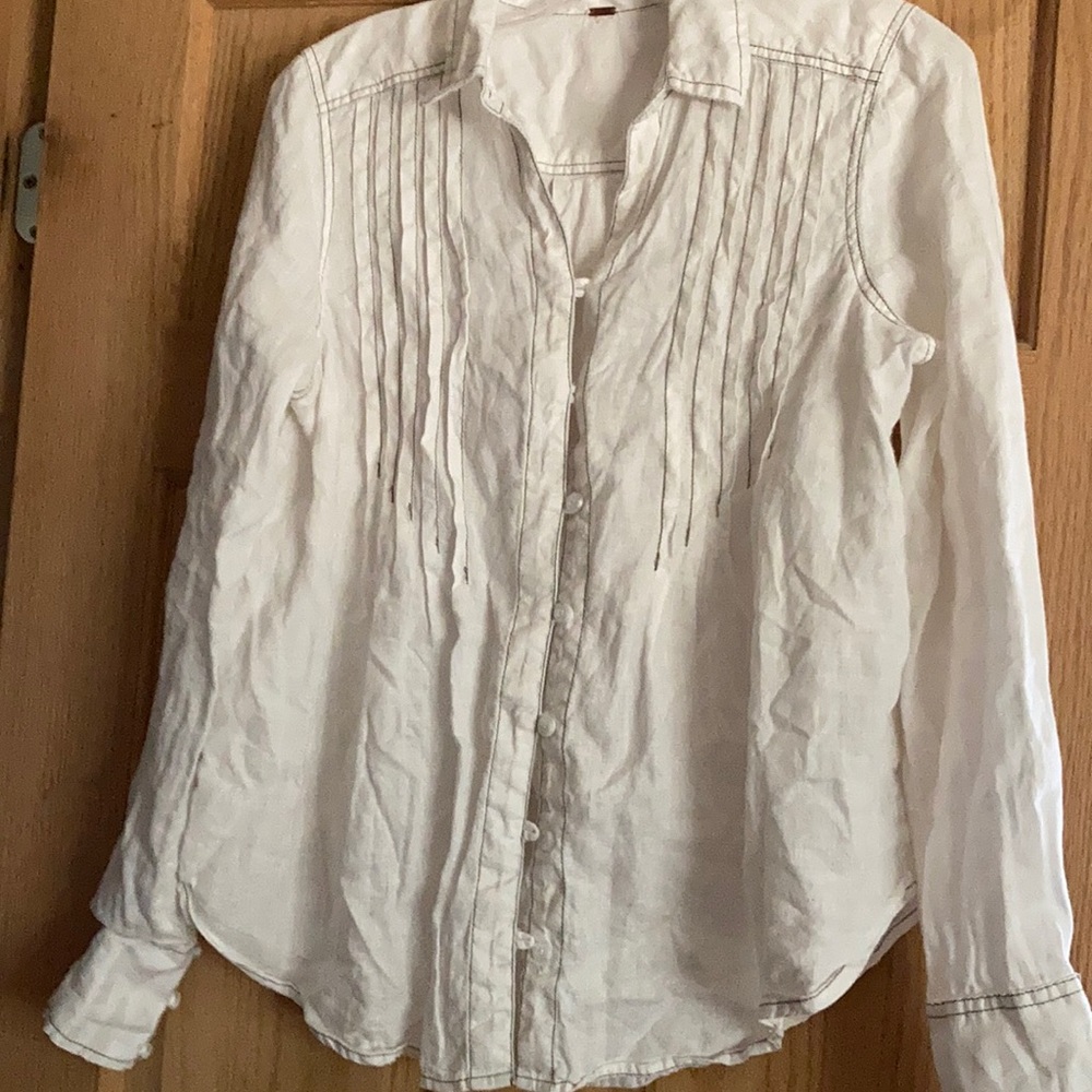 Free people M linen shirt like new
